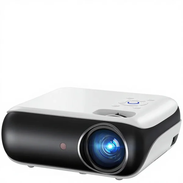 Native 1080P Full HD Mini Projector Portable Built-in Speaker Compatible with Smartphone USB AV Fire Stick PS5