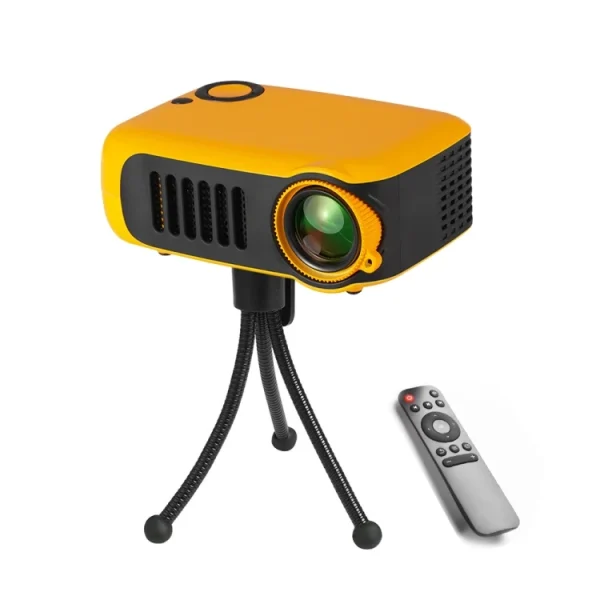 Portable Mini Projector, 800 Lumen, 1080P Support, LCD Projection, 50000 Hours Lamp Life, Home Theater Projector for Power Bank